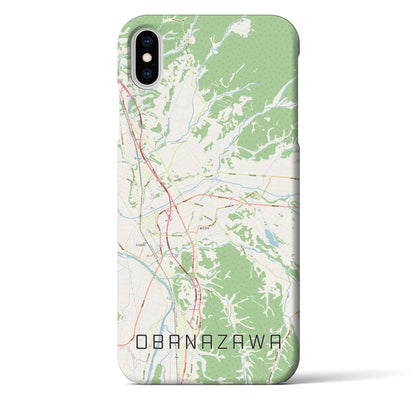 【尾花沢（山形県）】地図柄iPhoneケース（バックカバータイプ）