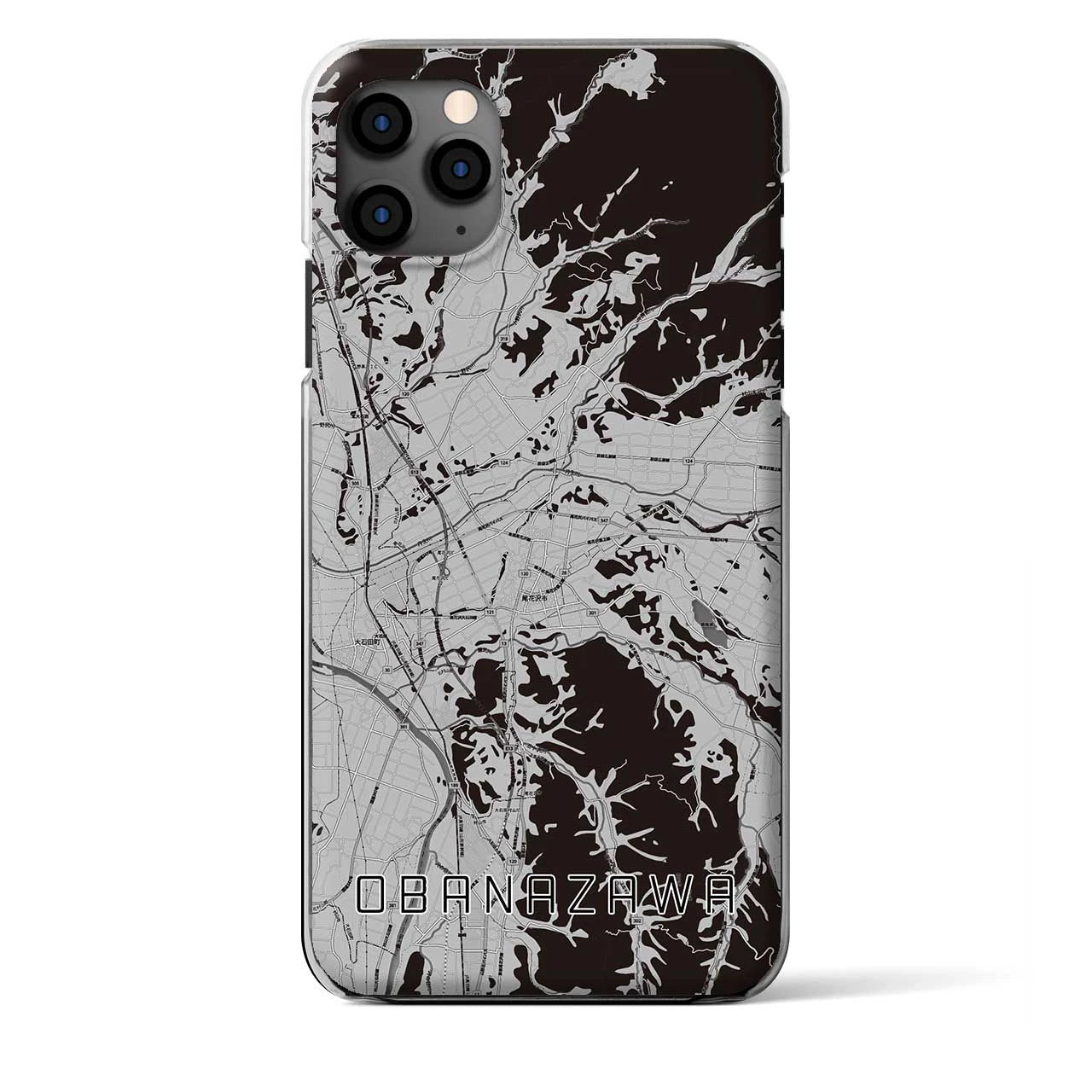 【尾花沢（山形県）】地図柄iPhoneケース（クリアタイプ）