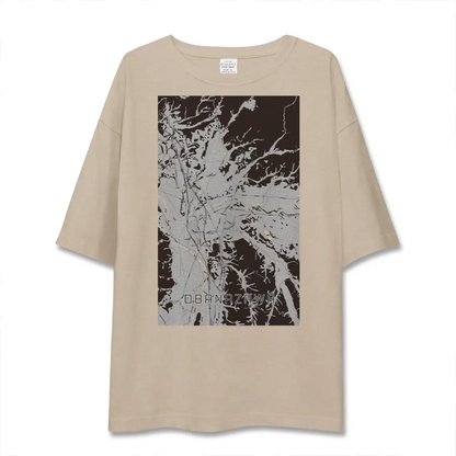 【尾花沢（山形県）】地図柄ビッグシルエットTシャツ