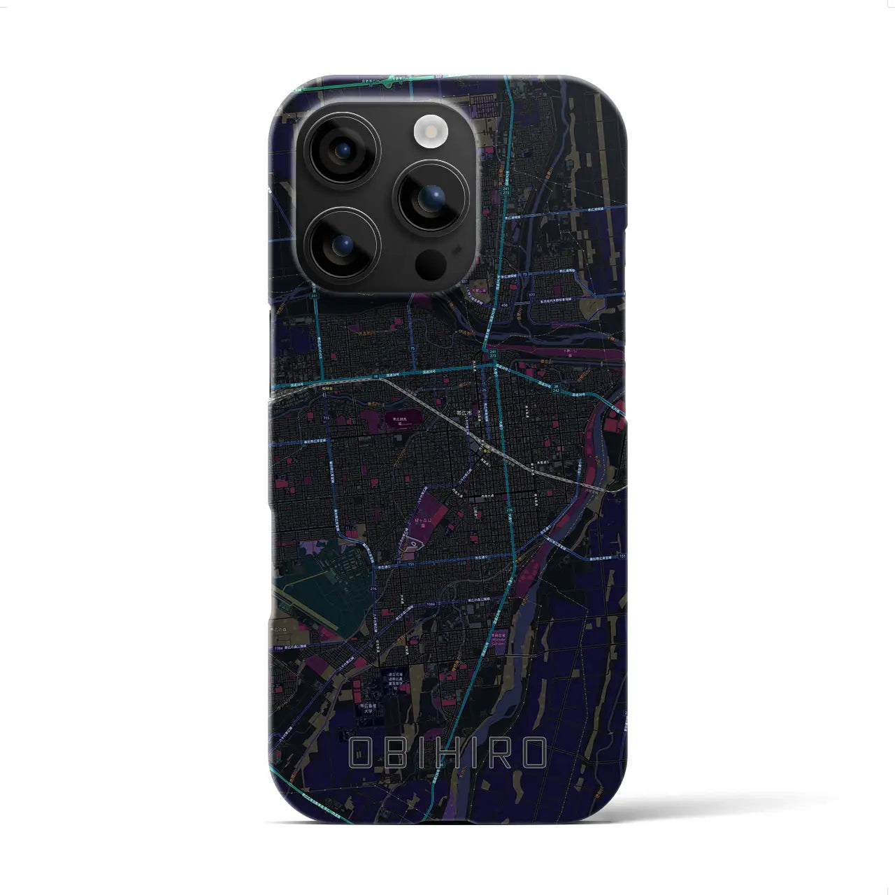 【帯広（北海道）】地図柄iPhoneケース（バックカバータイプ）