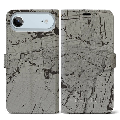 【帯広（北海道）】地図柄iPhoneケース（手帳タイプ）