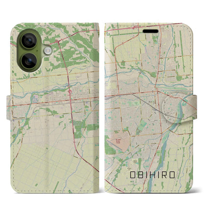 【帯広（北海道）】地図柄iPhoneケース（手帳タイプ）