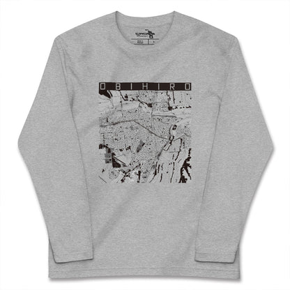 【帯広（北海道）】地図柄ロングスリーブTシャツ