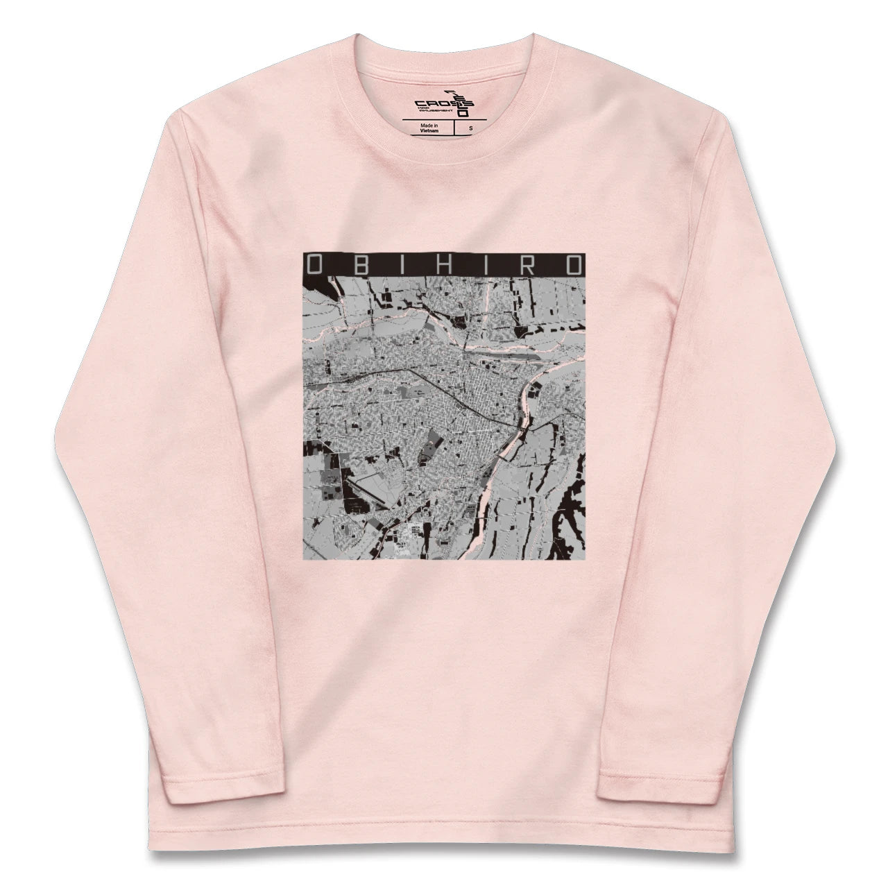 【帯広（北海道）】地図柄ロングスリーブTシャツ