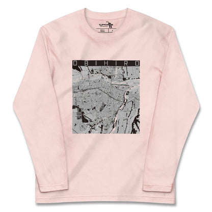 【帯広（北海道）】地図柄ロングスリーブTシャツ