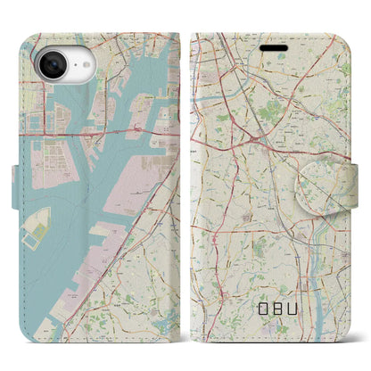 【大府（愛知県）】地図柄iPhoneケース（手帳タイプ）