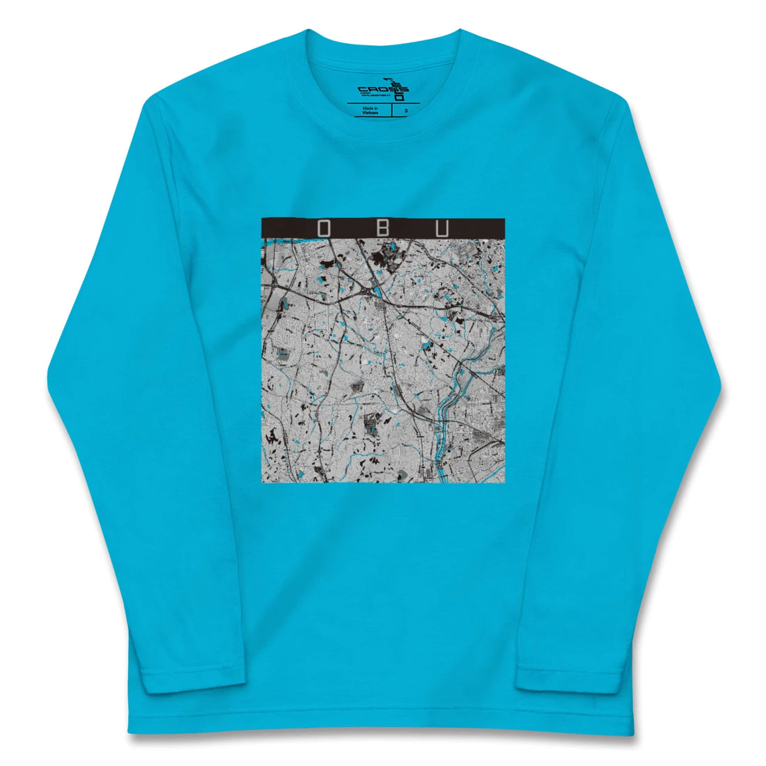 【大府(愛知県)】地図柄ロングスリーブTシャツ