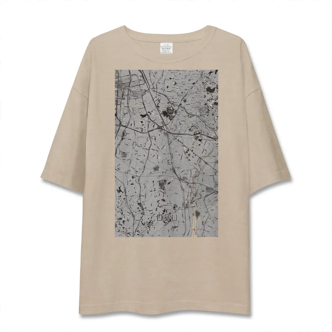 【大府（愛知県）】地図柄ビッグシルエットTシャツ