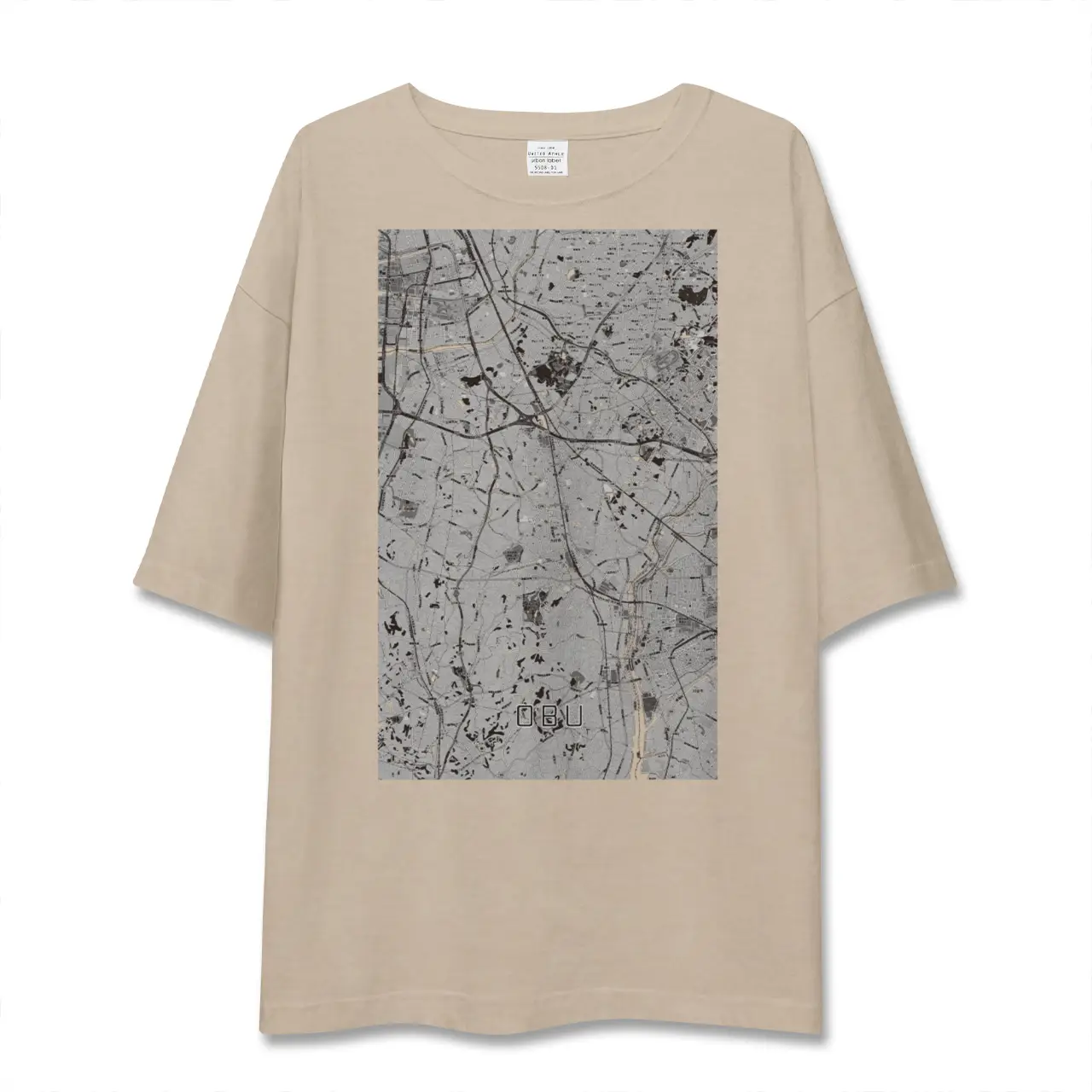 【大府（愛知県）】地図柄ビッグシルエットTシャツ