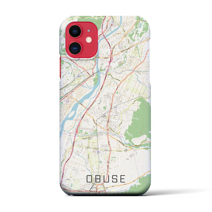 【小布施（長野県）】地図柄iPhoneケース（バックカバータイプ）