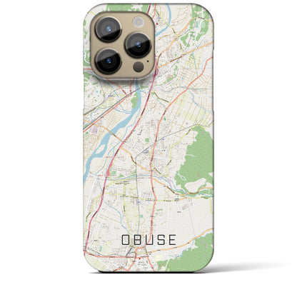 【小布施（長野県）】地図柄iPhoneケース（バックカバータイプ）