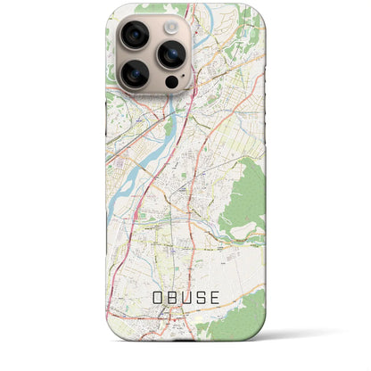 【小布施（長野県）】地図柄iPhoneケース（バックカバータイプ）