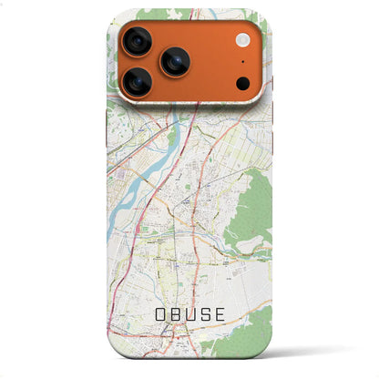 【小布施（長野県）】地図柄iPhoneケース（バックカバータイプ）