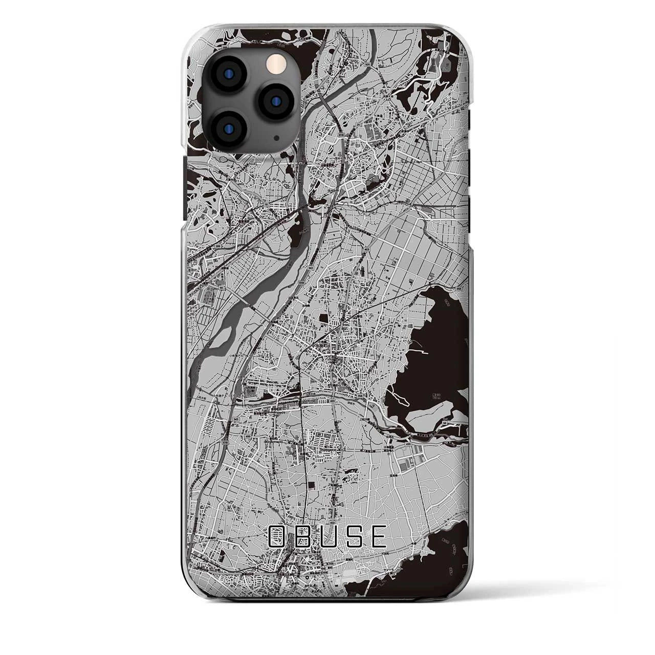 【小布施（長野県）】地図柄iPhoneケース（クリアタイプ）