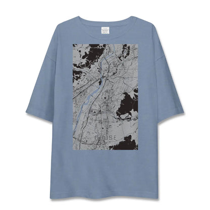 【小布施（長野県）】地図柄ビッグシルエットTシャツ