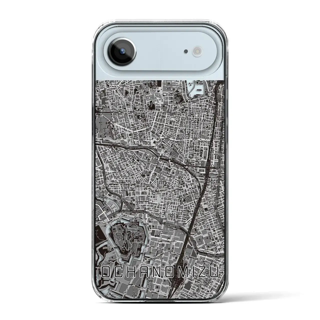 【御茶ノ水（東京都）】地図柄iPhoneケース（クリアタイプ）