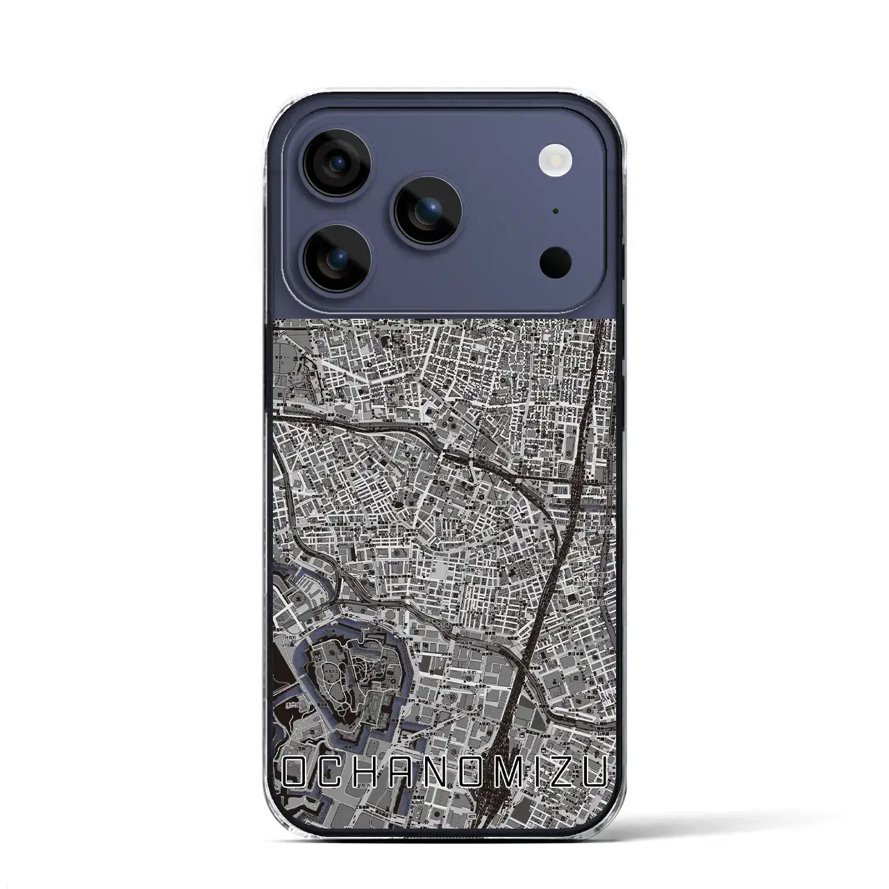 【御茶ノ水（東京都）】地図柄iPhoneケース（クリアタイプ）