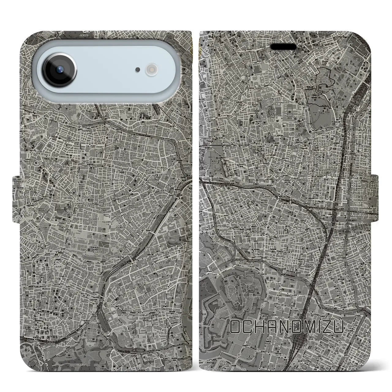 【御茶ノ水（東京都）】地図柄iPhoneケース（手帳タイプ）