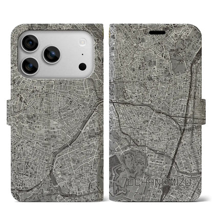 【御茶ノ水（東京都）】地図柄iPhoneケース（手帳タイプ）