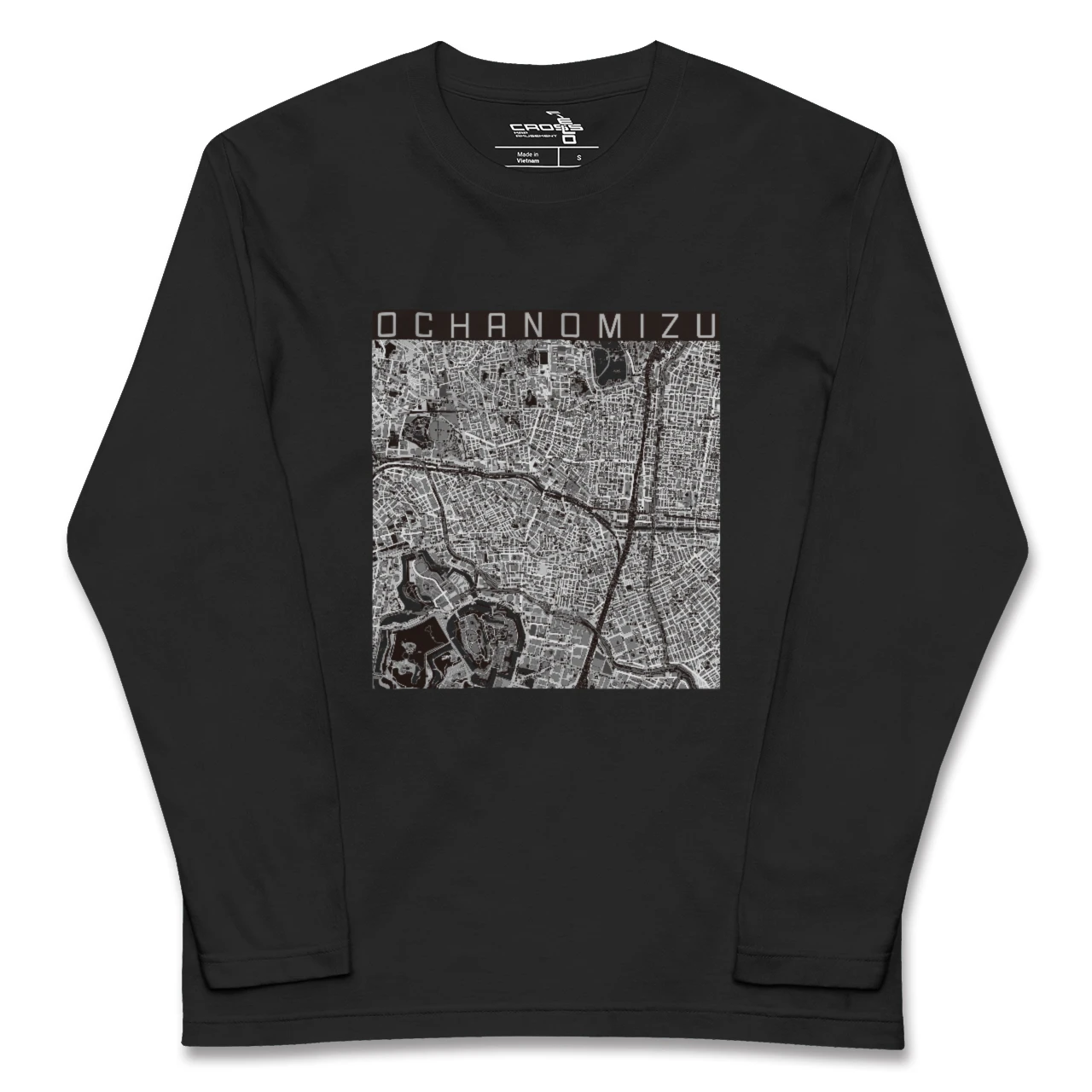【御茶ノ水（東京都）】地図柄ロングスリーブTシャツ