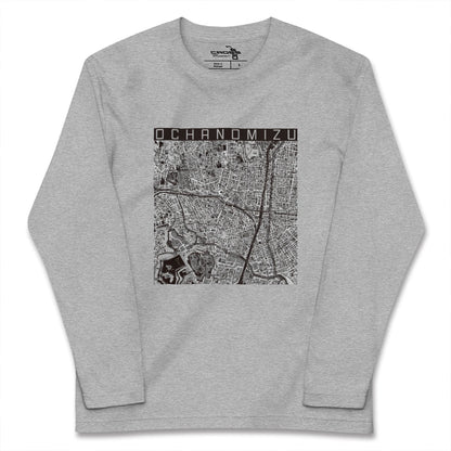 【御茶ノ水（東京都）】地図柄ロングスリーブTシャツ