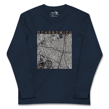 【御茶ノ水（東京都）】地図柄ロングスリーブTシャツ