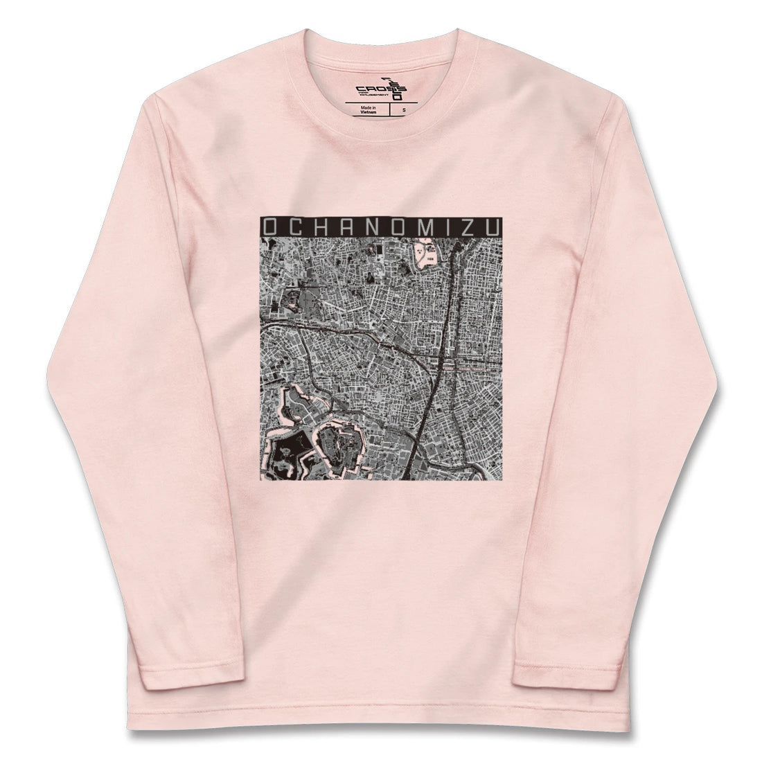 【御茶ノ水（東京都）】地図柄ロングスリーブTシャツ