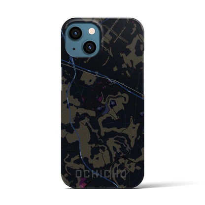 【越智町（千葉県）】地図柄iPhoneケース（バックカバータイプ）