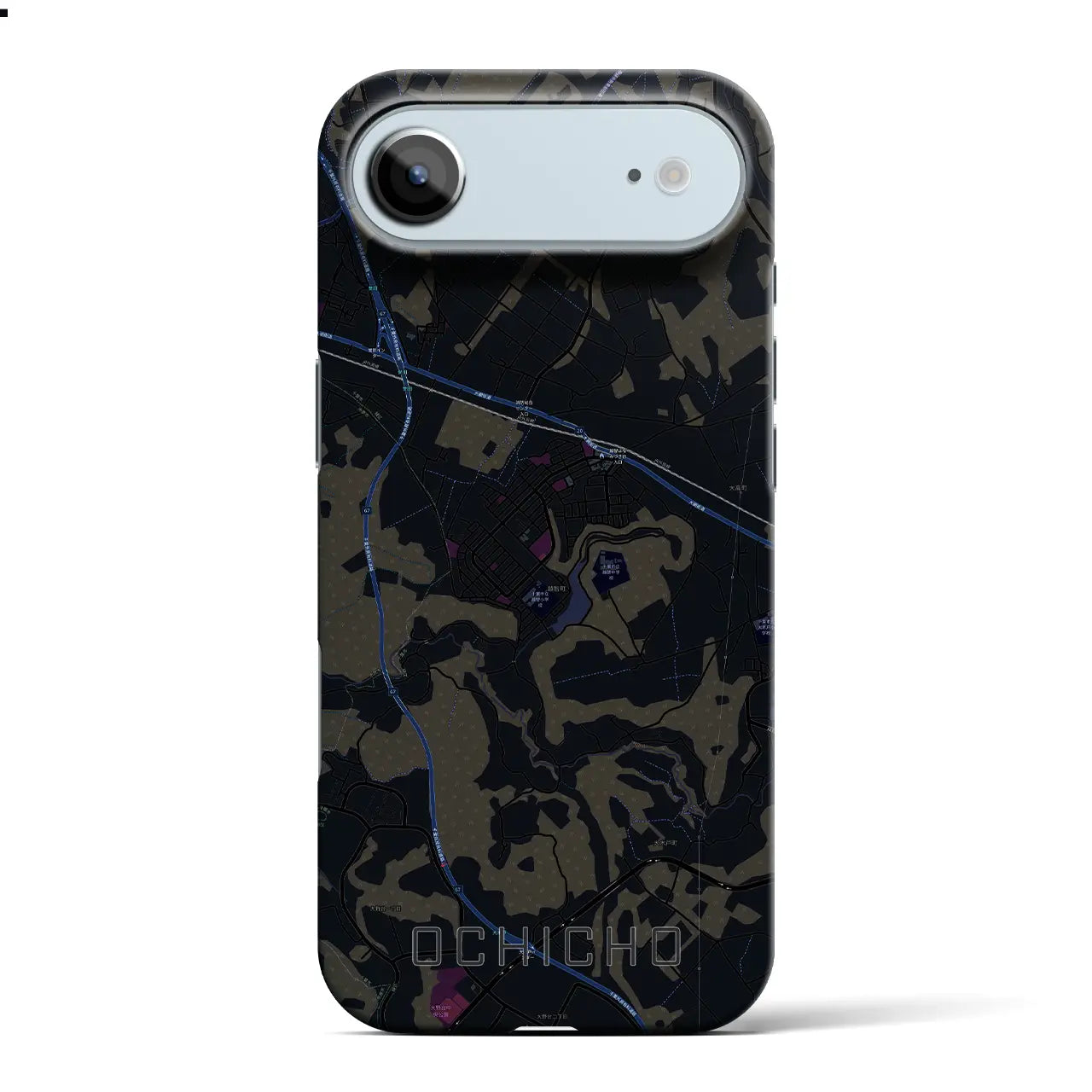 【越智町（千葉県）】地図柄iPhoneケース（バックカバータイプ）