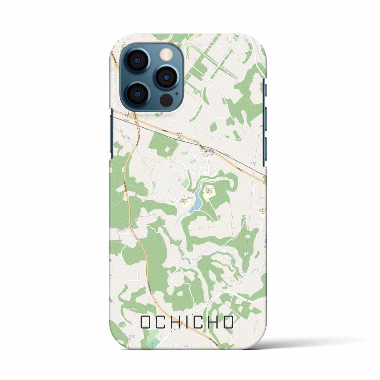 【越智町（千葉県）】地図柄iPhoneケース（バックカバータイプ）