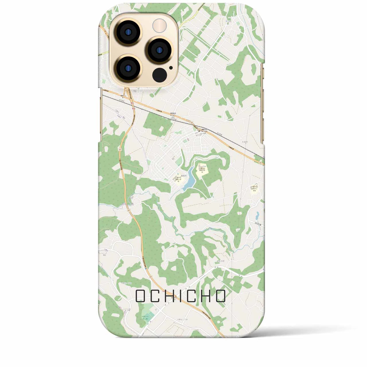 【越智町（千葉県）】地図柄iPhoneケース（バックカバータイプ）