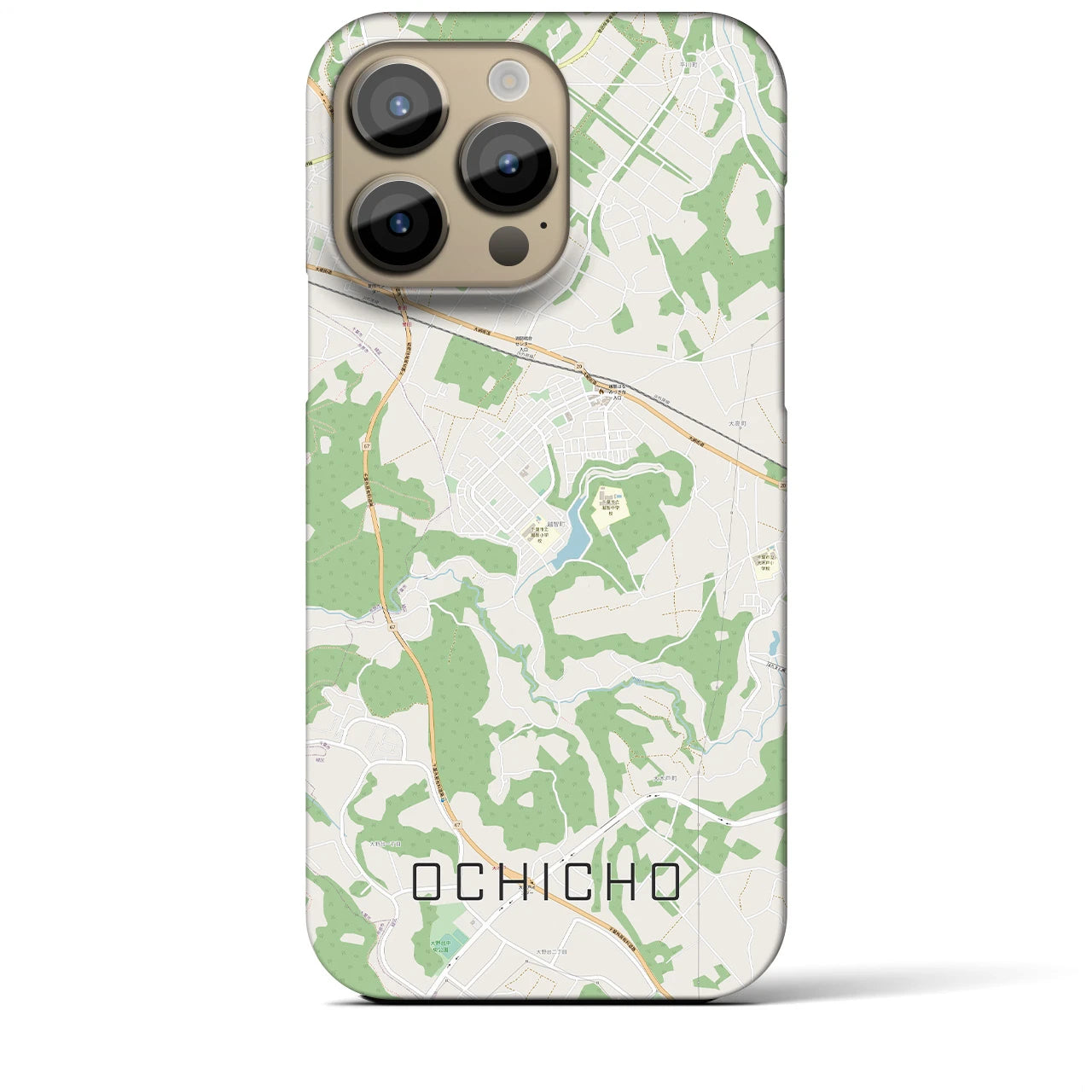 【越智町（千葉県）】地図柄iPhoneケース（バックカバータイプ）