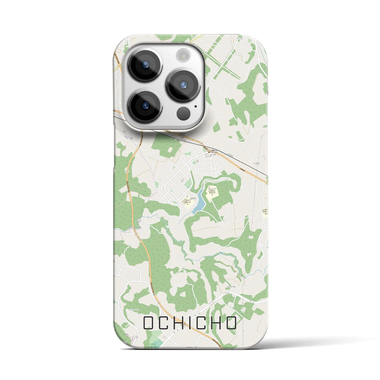 【越智町（千葉県）】地図柄iPhoneケース（バックカバータイプ）