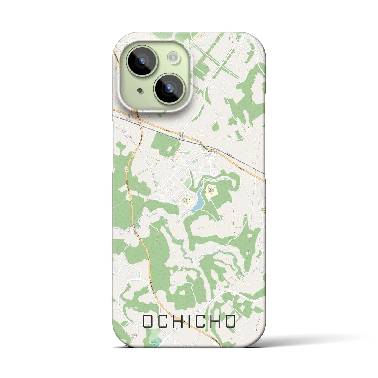 【越智町（千葉県）】地図柄iPhoneケース（バックカバータイプ）