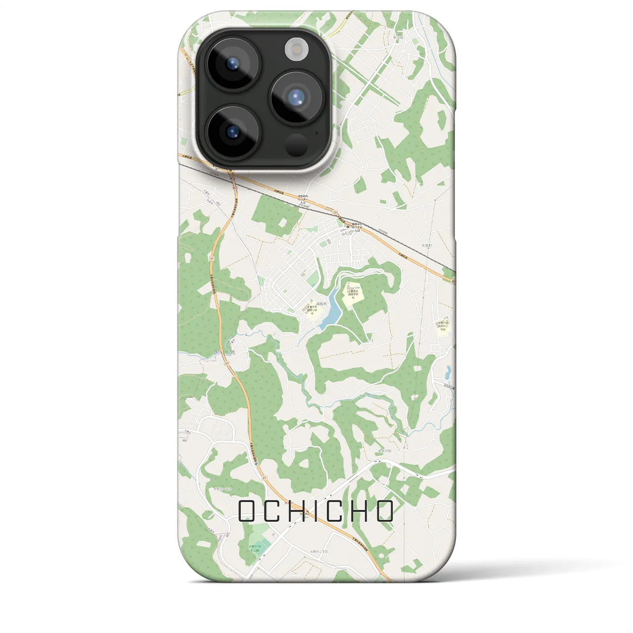 【越智町（千葉県）】地図柄iPhoneケース（バックカバータイプ）