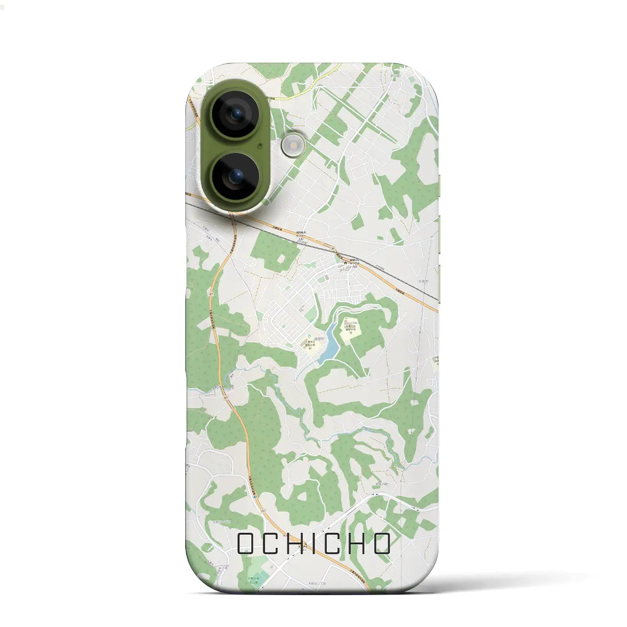 【越智町（千葉県）】地図柄iPhoneケース（バックカバータイプ）