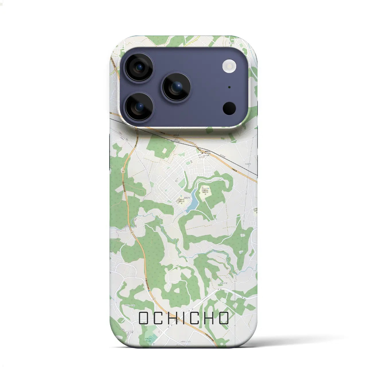 【越智町（千葉県）】地図柄iPhoneケース（バックカバータイプ）