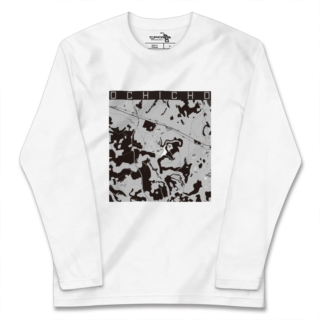 【越智町(千葉県)】地図柄ロングスリーブTシャツ