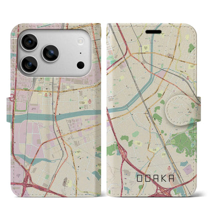 【大高（愛知県）】地図柄iPhoneケース（手帳タイプ）