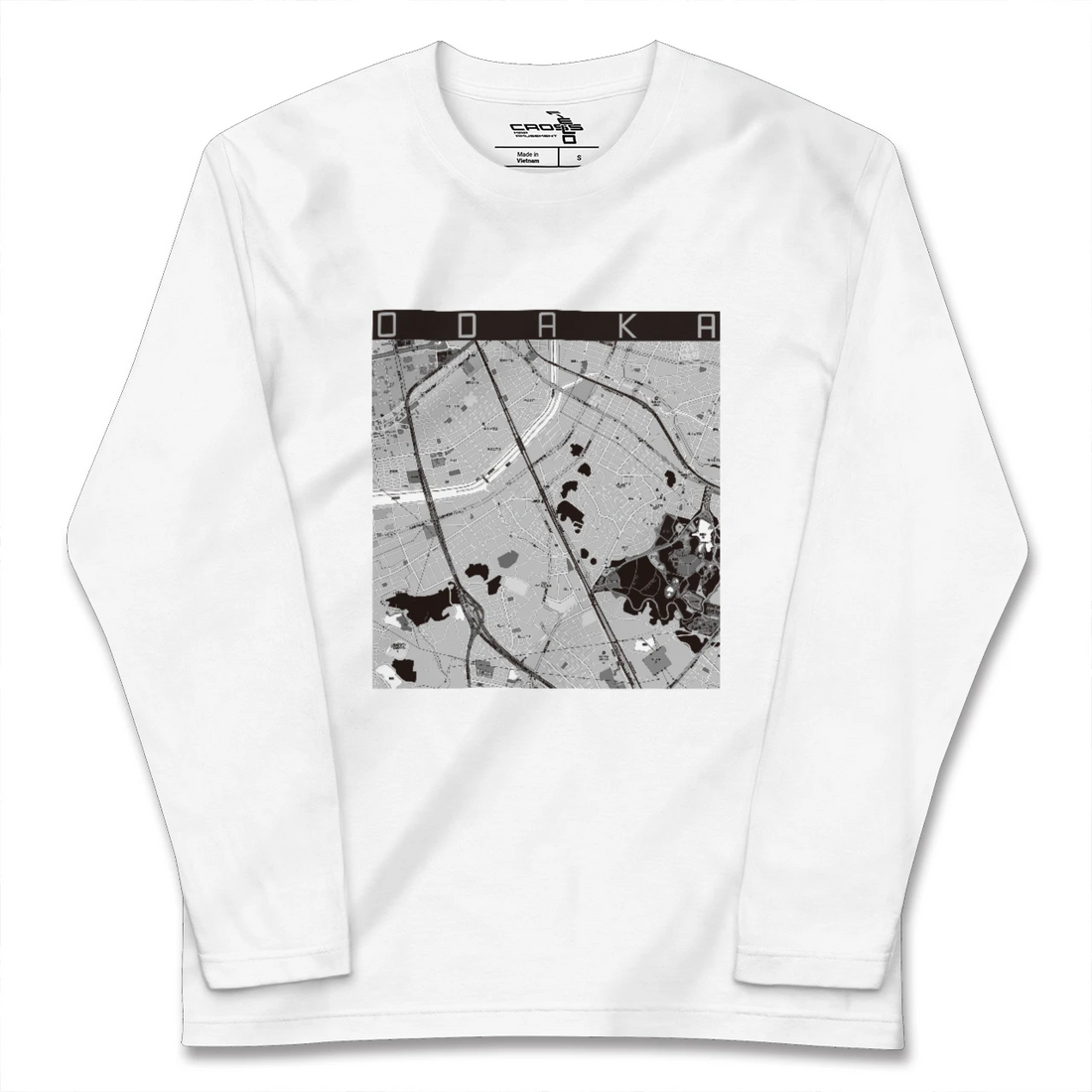 【大高(愛知県)】地図柄ロングスリーブTシャツ