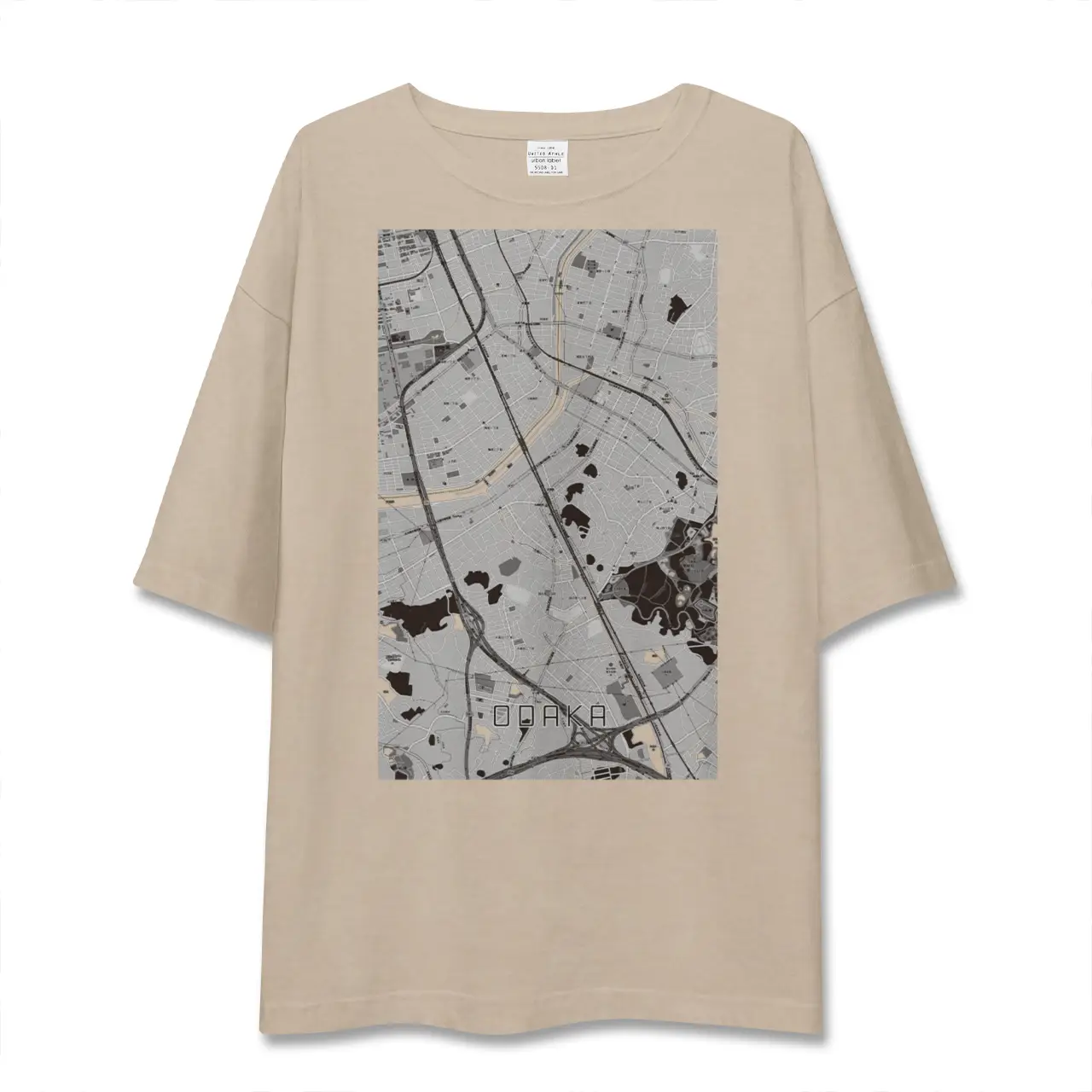 【大高（愛知県）】地図柄ビッグシルエットTシャツ