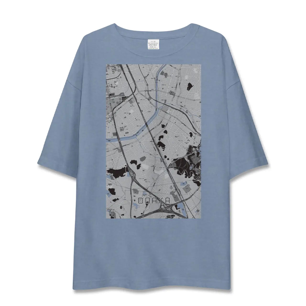 【大高（愛知県）】地図柄ビッグシルエットTシャツ
