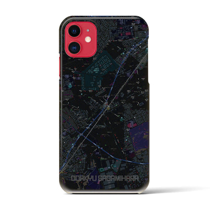 【小田急相模原（神奈川県）】地図柄iPhoneケース（バックカバータイプ）