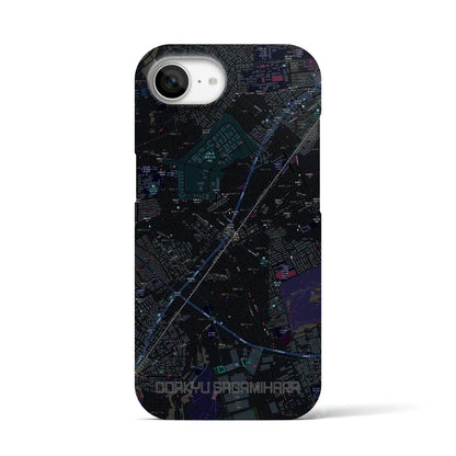 【小田急相模原（神奈川県）】地図柄iPhoneケース（バックカバータイプ）