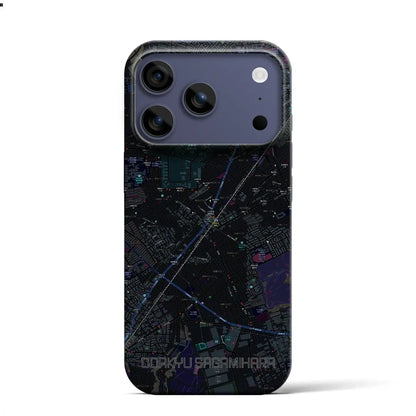 【小田急相模原（神奈川県）】地図柄iPhoneケース（バックカバータイプ）