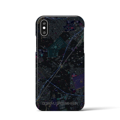 【小田急相模原（神奈川県）】地図柄iPhoneケース（バックカバータイプ）