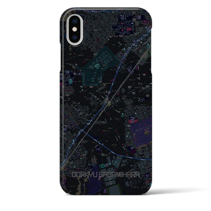 【小田急相模原（神奈川県）】地図柄iPhoneケース（バックカバータイプ）