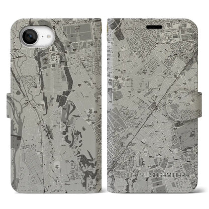 【小田急相模原（神奈川県）】地図柄iPhoneケース（手帳タイプ）