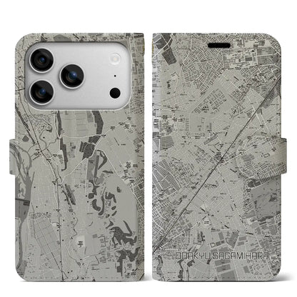 【小田急相模原（神奈川県）】地図柄iPhoneケース（手帳タイプ）