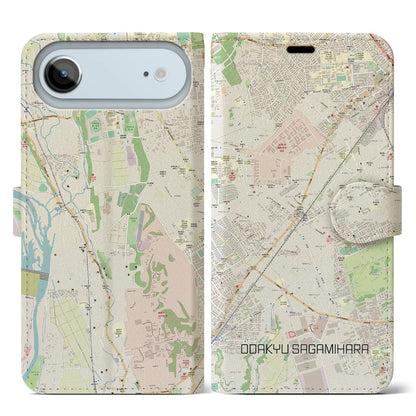 【小田急相模原（神奈川県）】地図柄iPhoneケース（手帳タイプ）